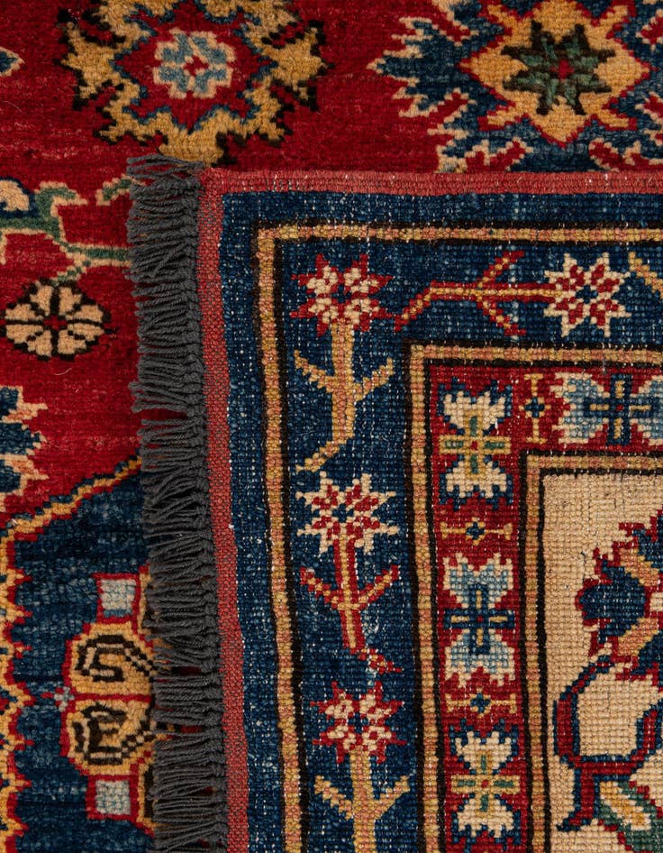 Detail image of  6' 2 x 8' 6  Hand Knotted Kazak Wool Rug