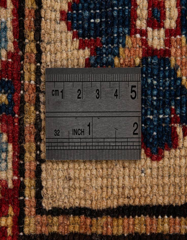 Detail image of  6' 2 x 8' 6  Hand Knotted Kazak Wool Rug