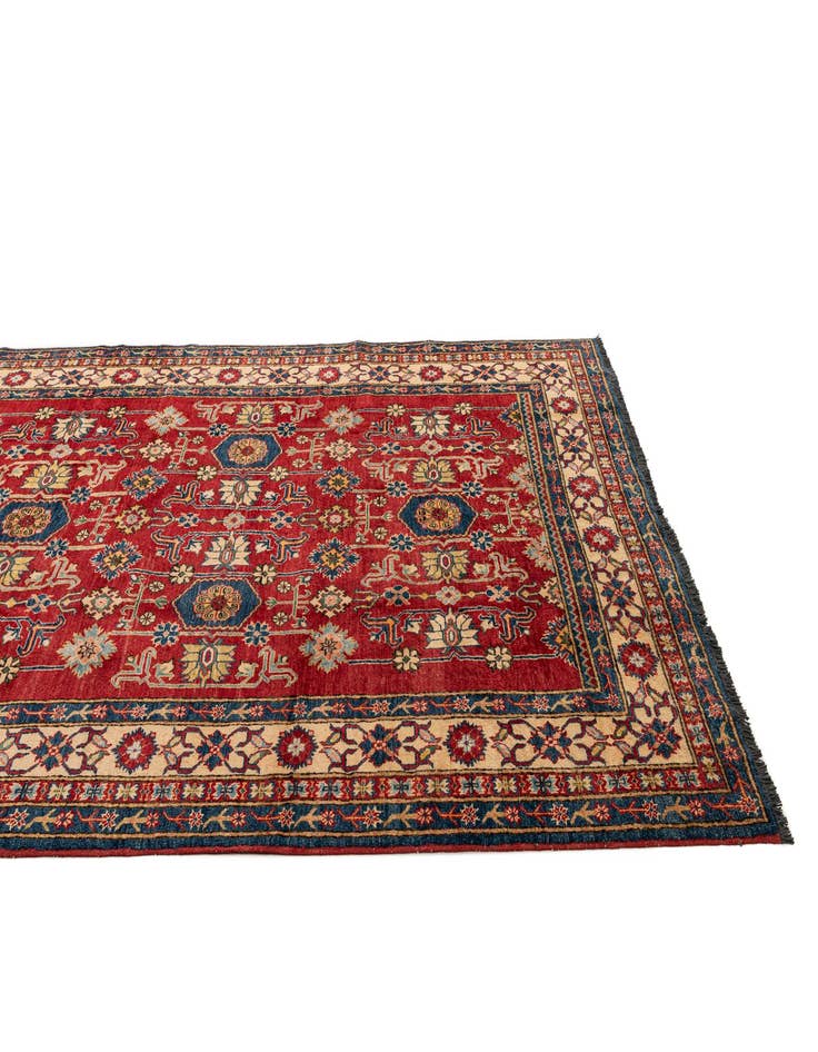 Detail image of  6' 2 x 8' 6  Hand Knotted Kazak Wool Rug