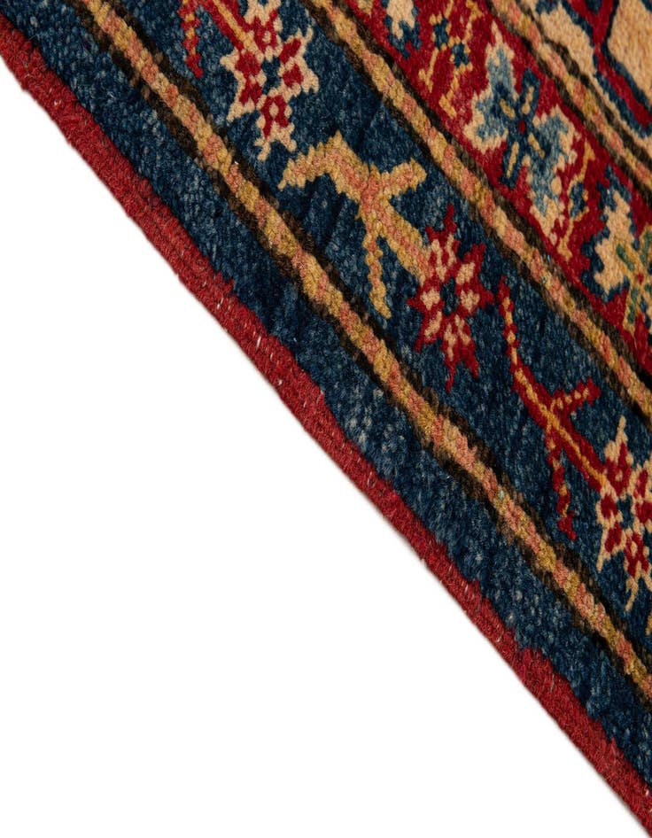 Detail image of  6' 2 x 8' 6  Hand Knotted Kazak Wool Rug
