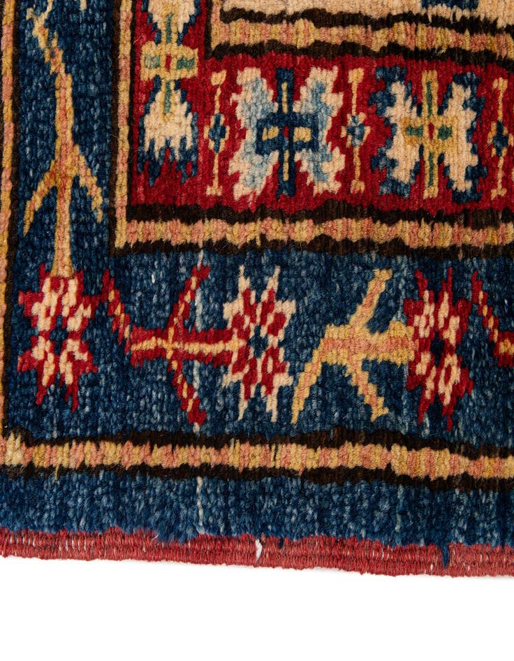 Detail image of  6' 2 x 8' 6  Hand Knotted Kazak Wool Rug