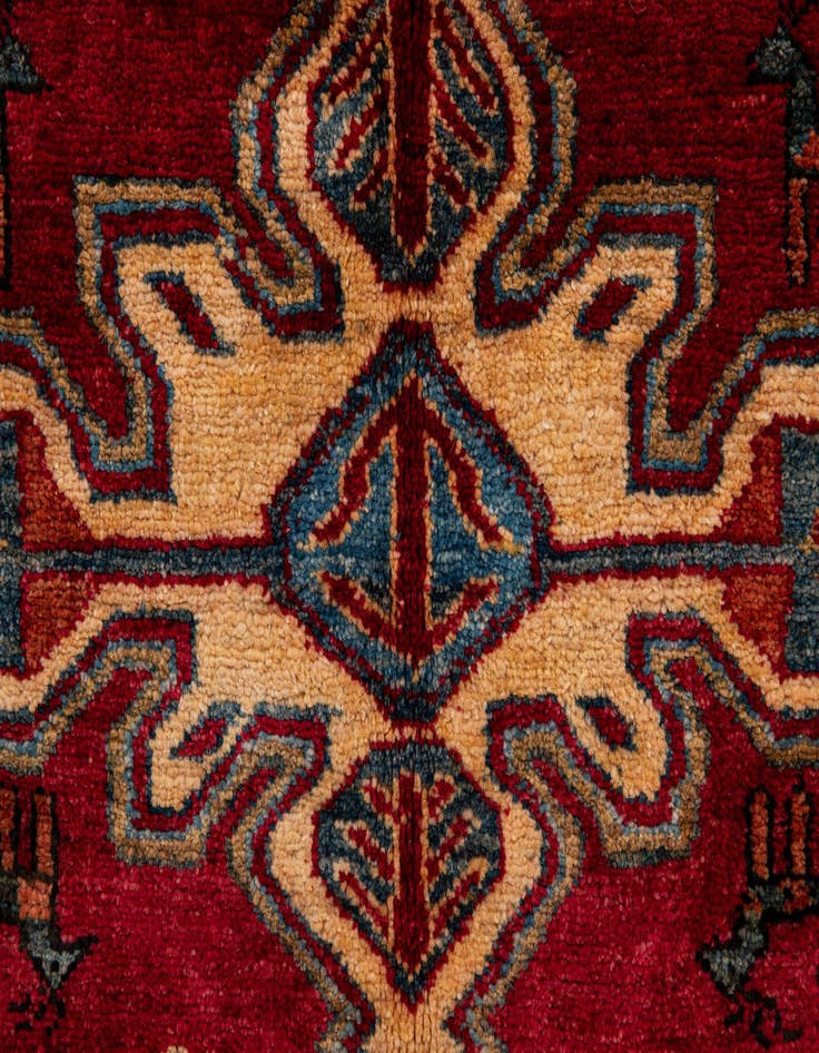 Detail image of  5' x 7' 6  Hand Knotted Kazak Wool Rug
