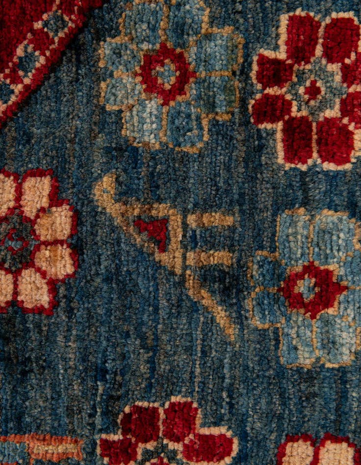 Detail image of  5' x 7' 6  Hand Knotted Kazak Wool Rug