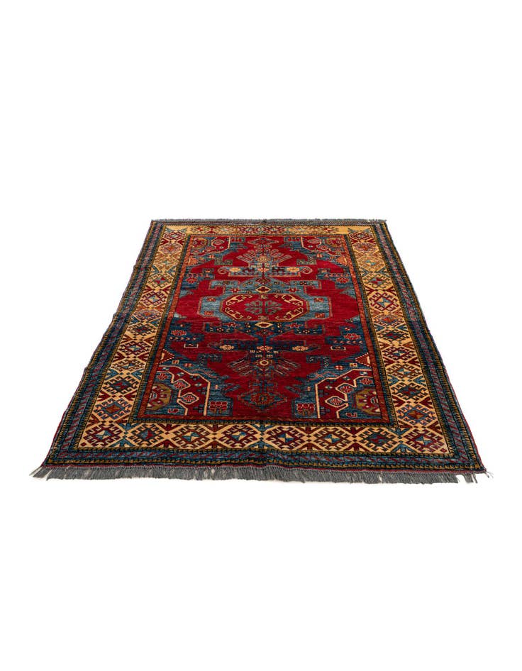 Detail image of  5' 1 x 7' 4  Hand Knotted Kazak Wool Rug