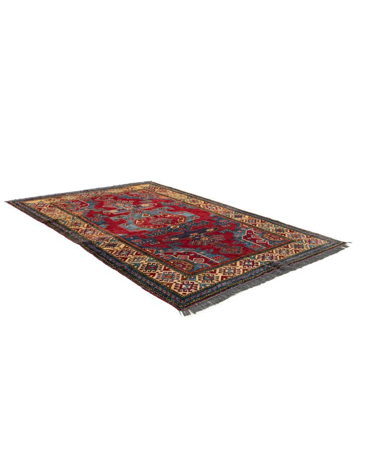 Detail image of  5' 1 x 7' 4  Hand Knotted Kazak Wool Rug