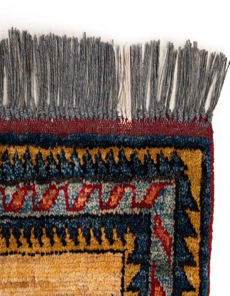 Detail image of  5' 1 x 7' 4  Hand Knotted Kazak Wool Rug