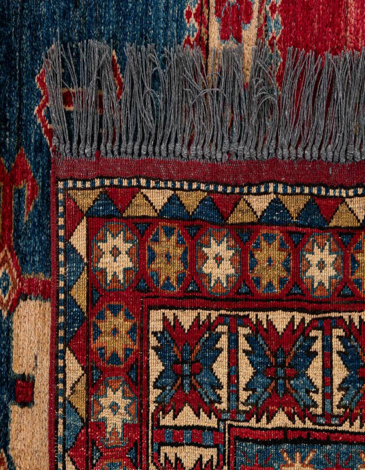 Detail image of  5' 1 x 7' 5  Hand Knotted Kazak Wool Rug