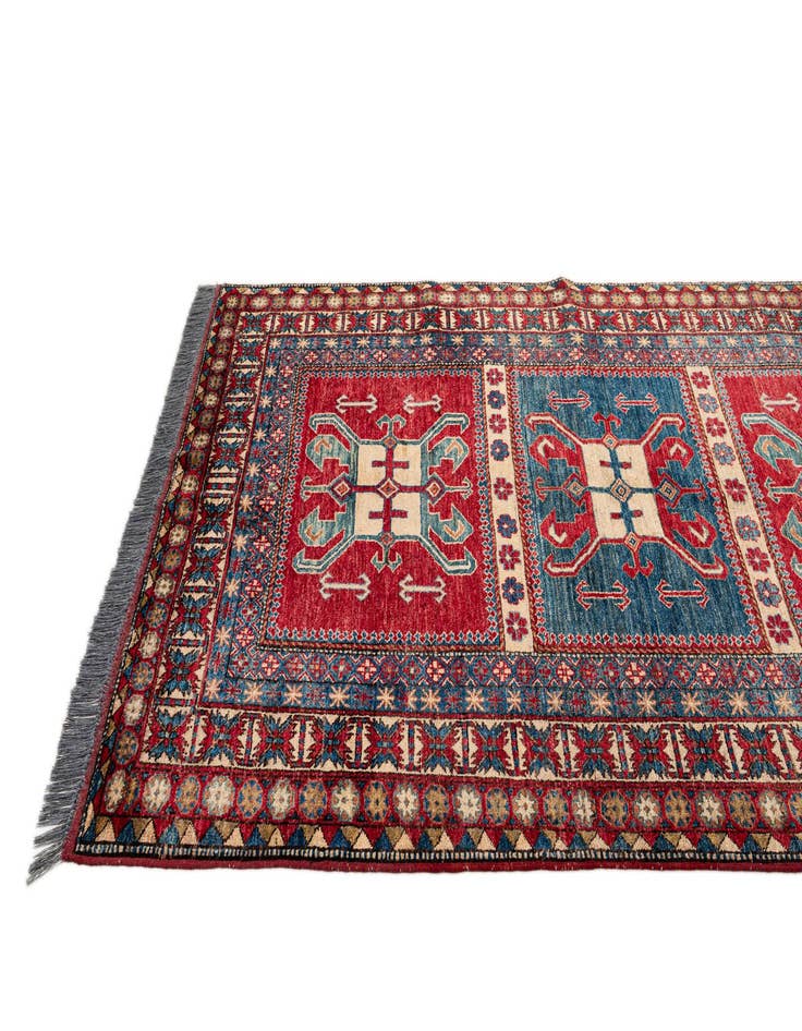 Detail image of  5' 1 x 7' 5  Hand Knotted Kazak Wool Rug