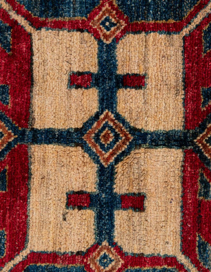 Detail image of  5' 1 x 7' 5  Hand Knotted Kazak Wool Rug
