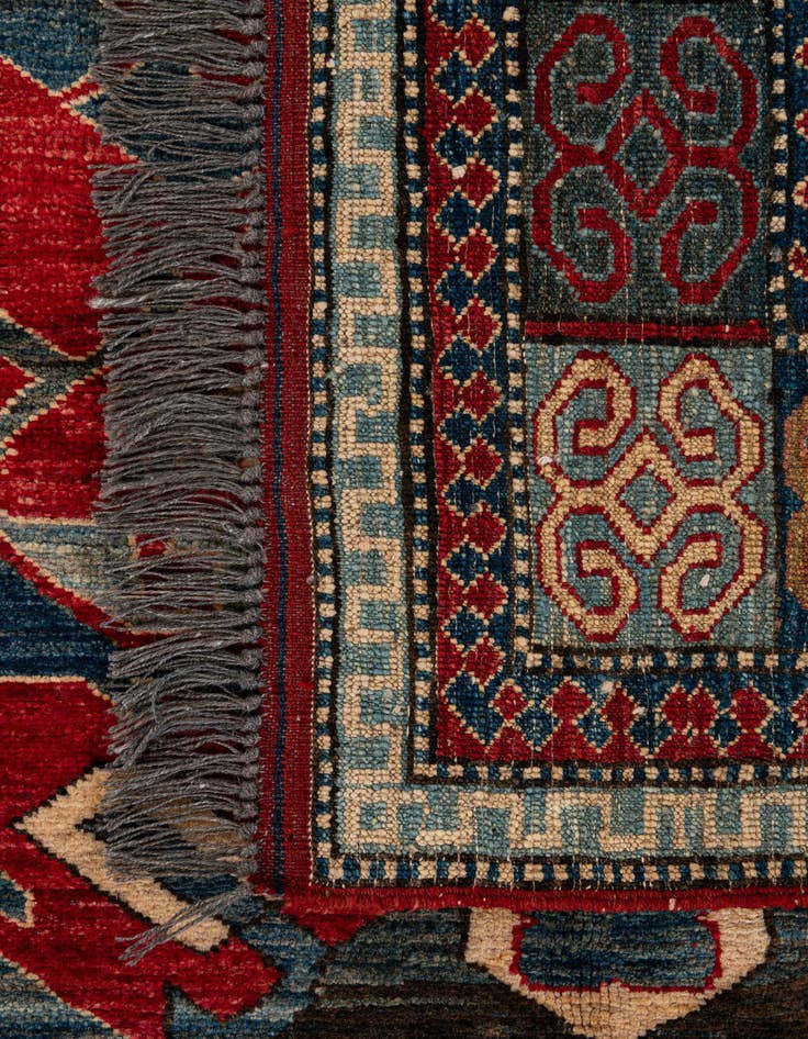 Detail image of  5' x 7' 9  Hand Knotted Kazak Wool Rug