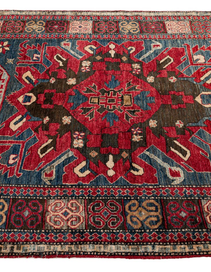 Detail image of  5' x 7' 9  Hand Knotted Kazak Wool Rug
