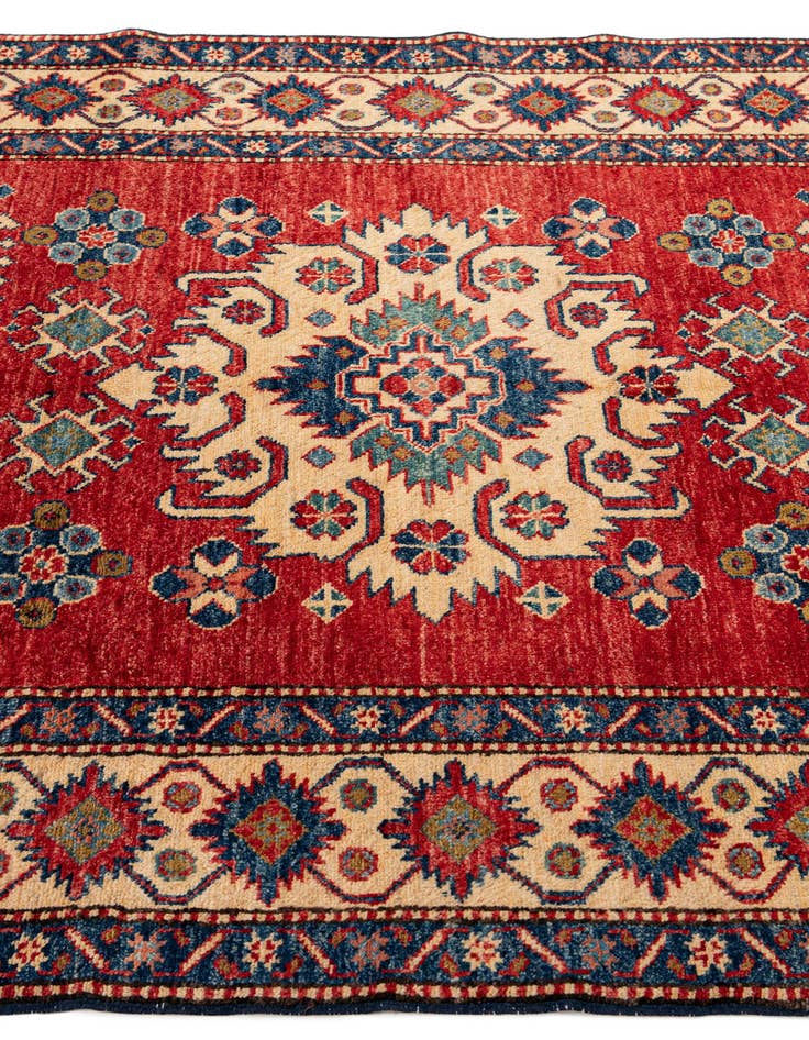 Detail image of  4' 5 x 6' 10  Hand Knotted Kazak Wool Rug