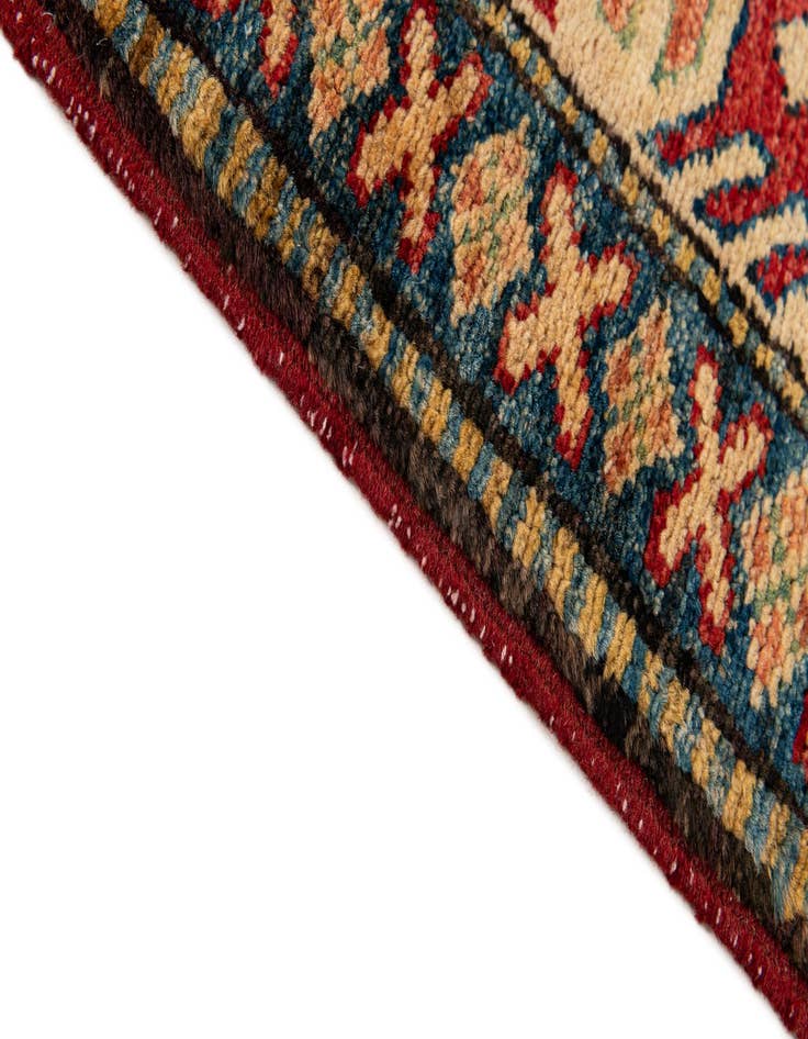 Detail image of  4' 4 x 6' 6  Hand Knotted Kazak Wool Rug