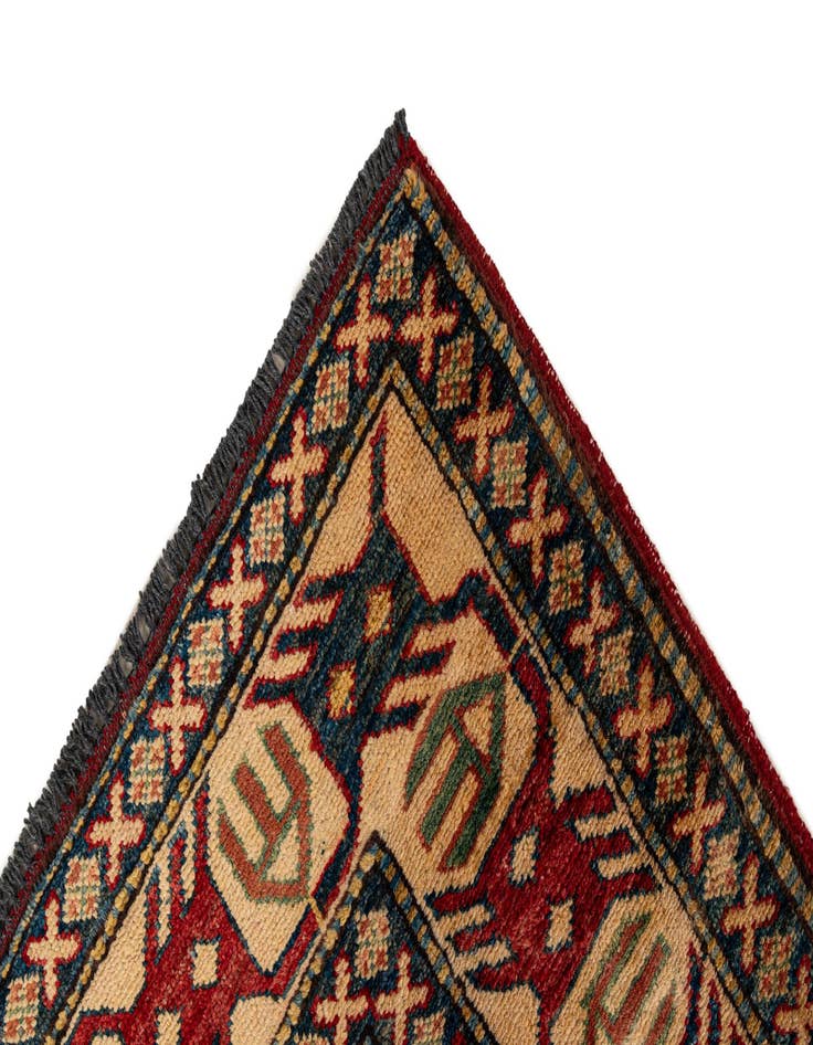 Detail image of  4' 4 x 6' 6  Hand Knotted Kazak Wool Rug