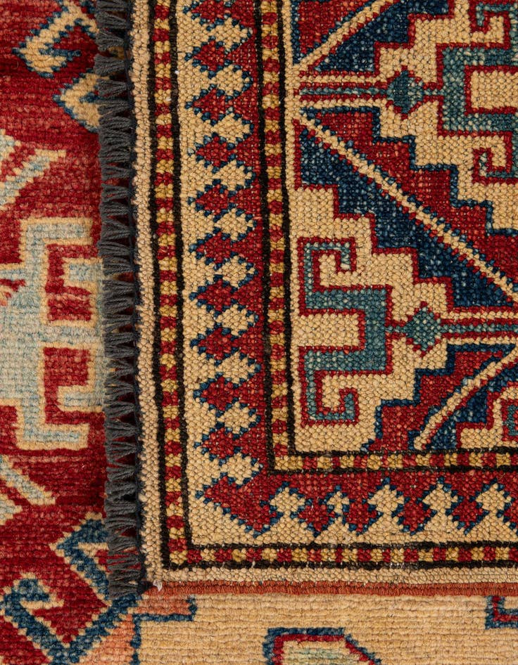 Detail image of  4' 4 x 6' 6  Hand Knotted Kazak Wool Rug