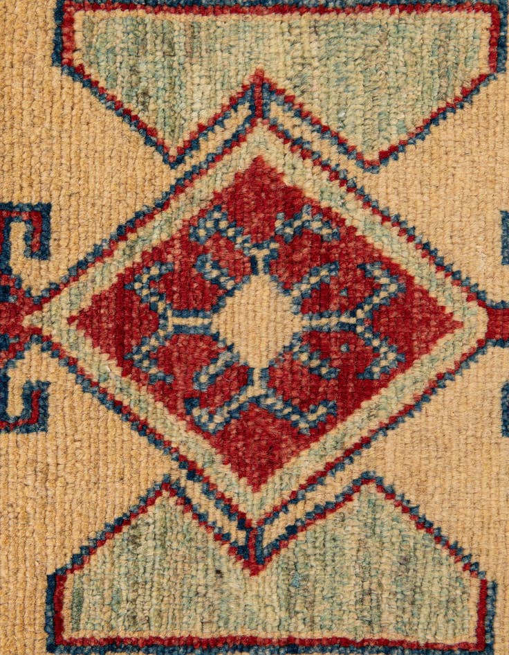 Detail image of  4' 4 x 6' 6  Hand Knotted Kazak Wool Rug