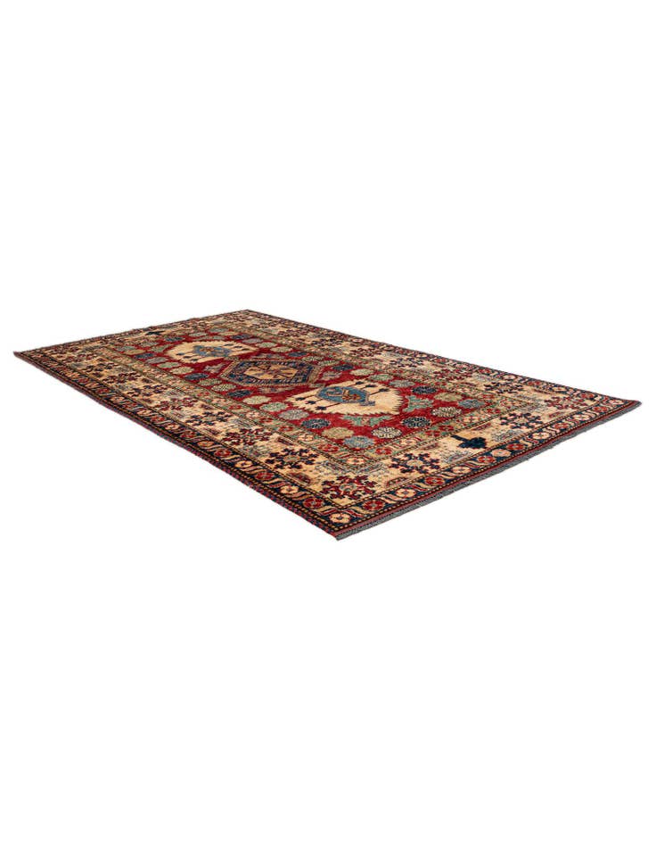 Detail image of  4' 2 x 7' 4  Hand Knotted Kazak Wool Rug