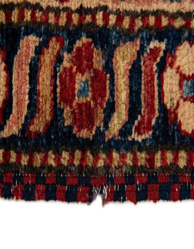 Detail image of  4' 2 x 7' 4  Hand Knotted Kazak Wool Rug