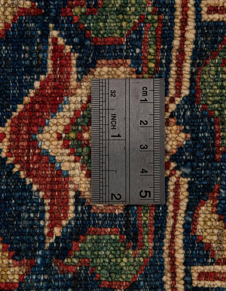Detail image of  4' 10 x 6' 4  Hand Knotted Kazak Wool Rug