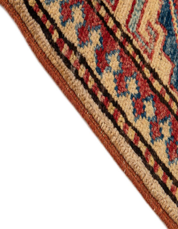 Detail image of  4' 5 x 6' 10  Hand Knotted Kazak Wool Rug