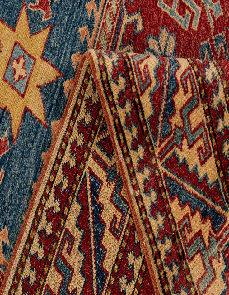Detail image of  4' 4 x 6' 9  Hand Knotted Kazak Wool Rug