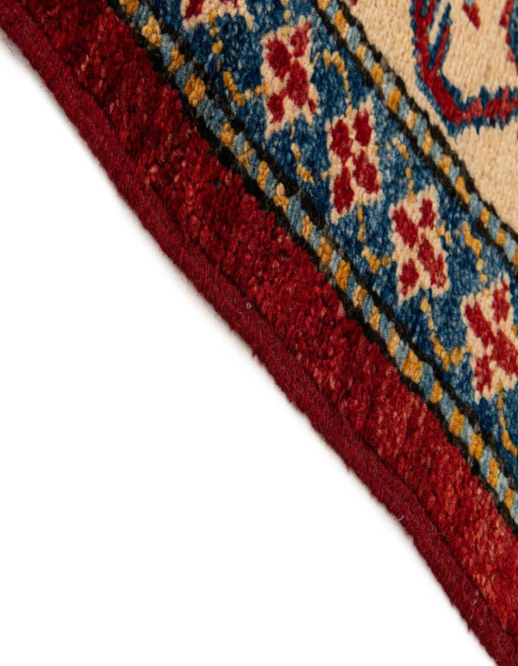 Detail image of  4' x 6'  Hand Knotted Kazak Wool Rug