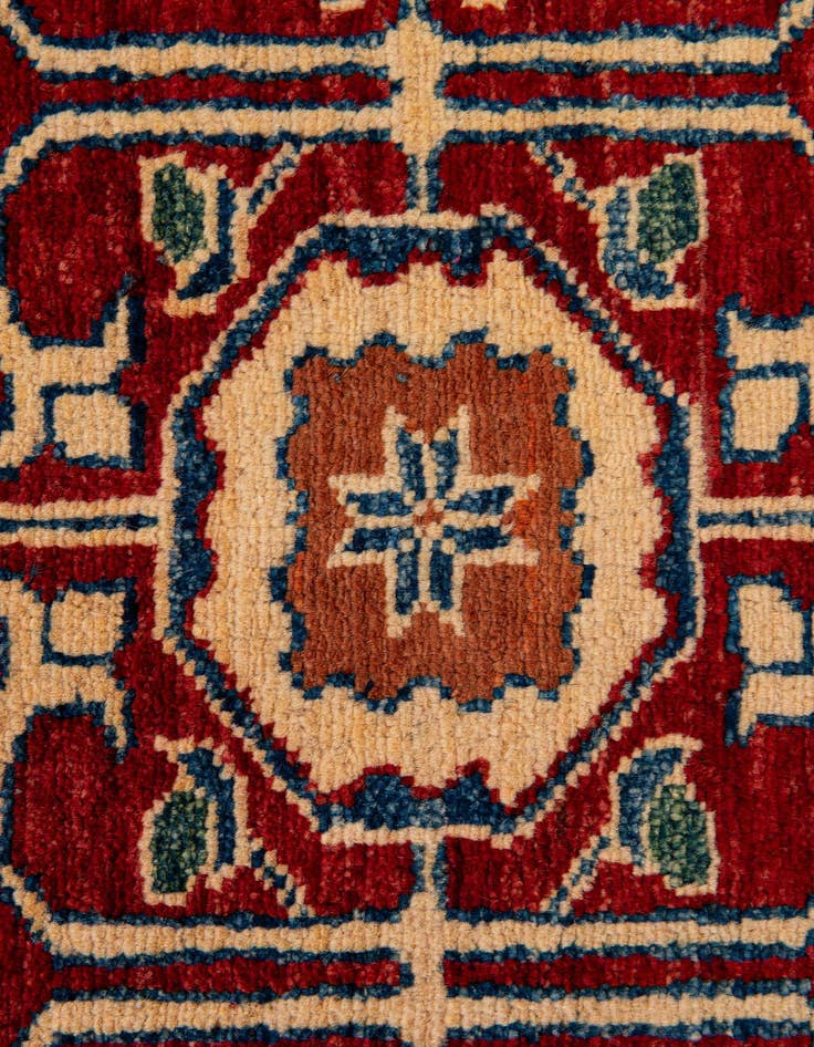 Detail image of  4' x 6'  Hand Knotted Kazak Wool Rug