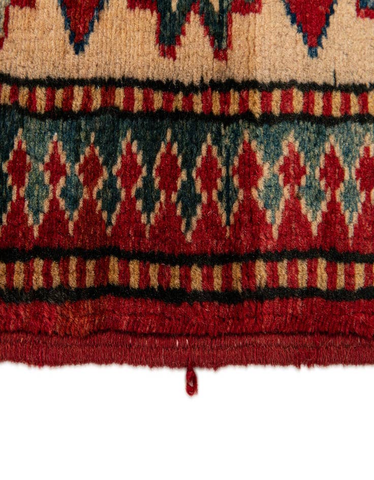 Detail image of  4' 2 x 5' 11  Hand Knotted Kazak Wool Rug