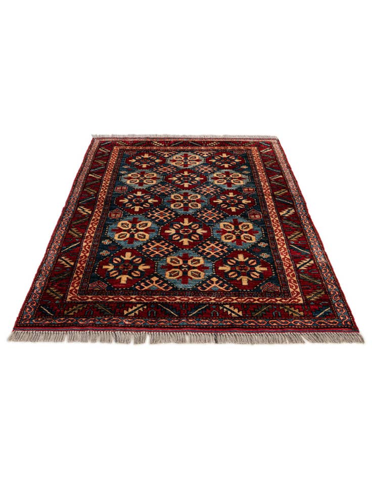 Detail image of  3' 11 x 5' 5  Hand Knotted Kazak Wool Rug