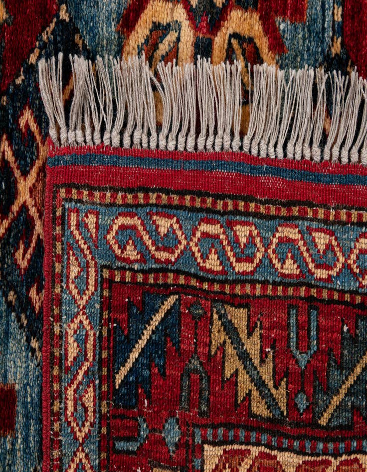 Detail image of  3' 11 x 5' 5  Hand Knotted Kazak Wool Rug