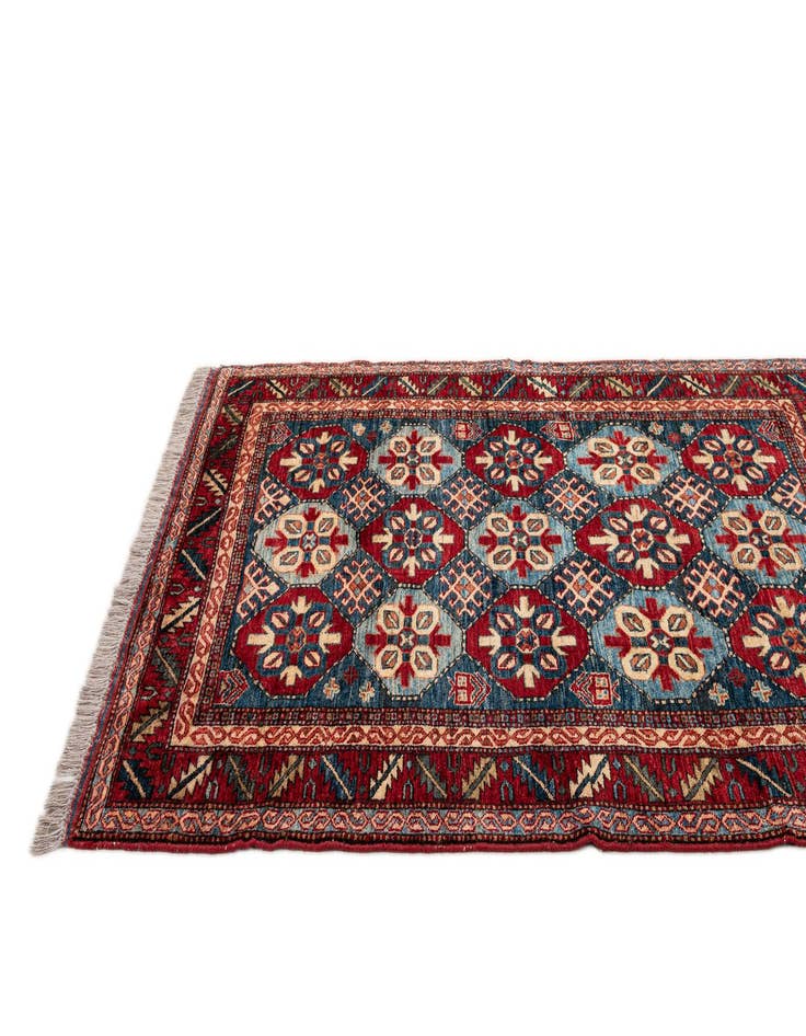 Detail image of  3' 11 x 5' 5  Hand Knotted Kazak Wool Rug