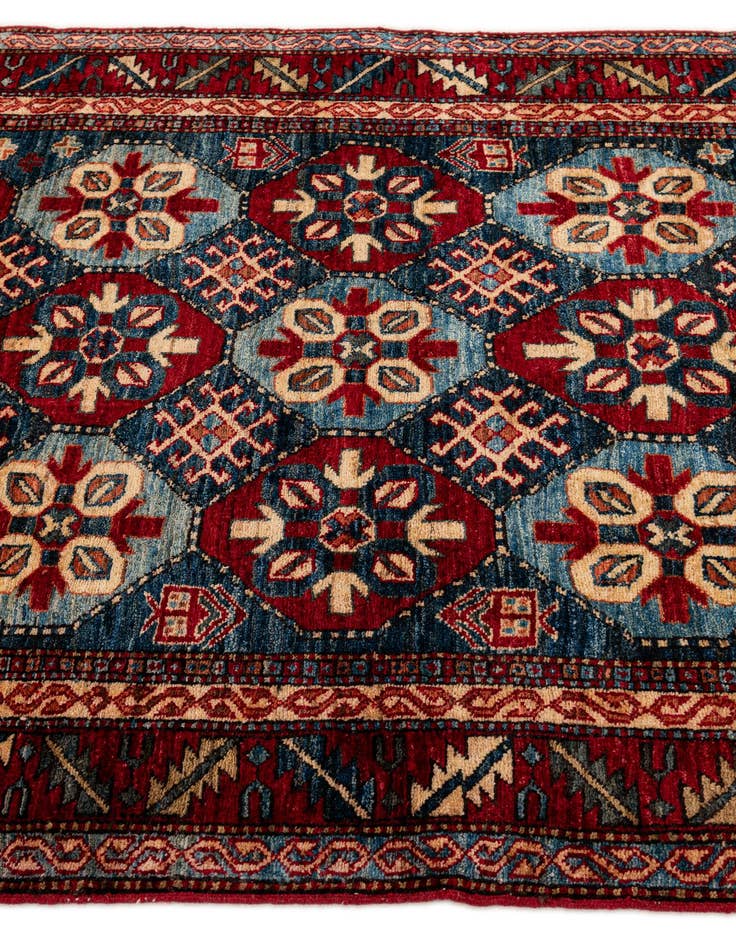 Detail image of  3' 11 x 5' 5  Hand Knotted Kazak Wool Rug