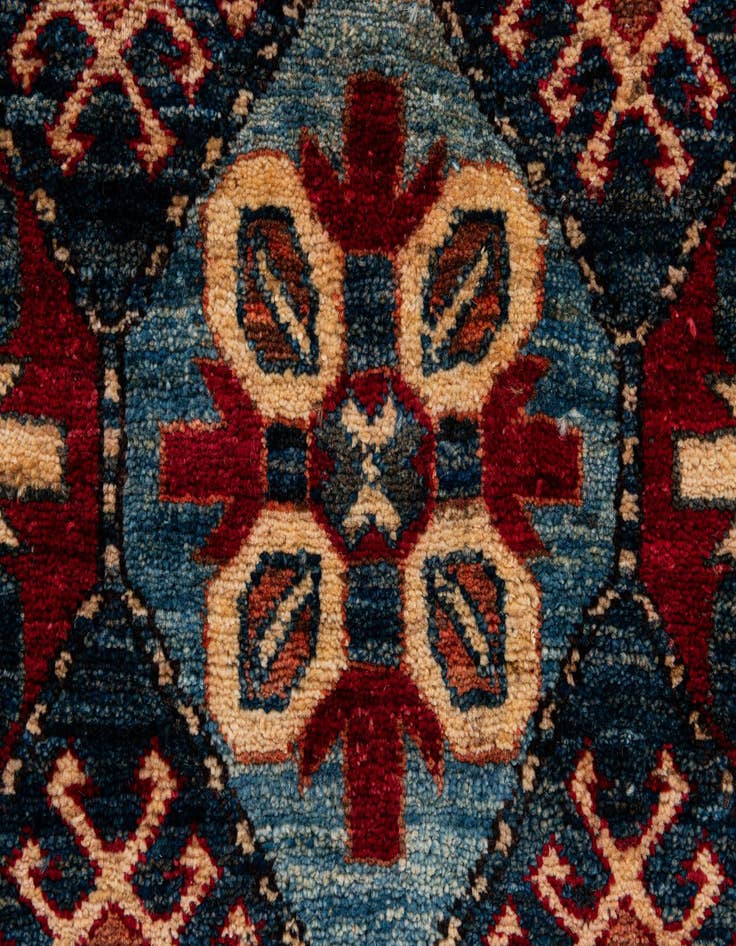 Detail image of  3' 11 x 5' 5  Hand Knotted Kazak Wool Rug