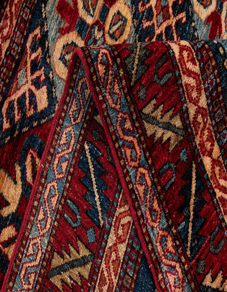 Detail image of  3' 11 x 5' 5  Hand Knotted Kazak Wool Rug