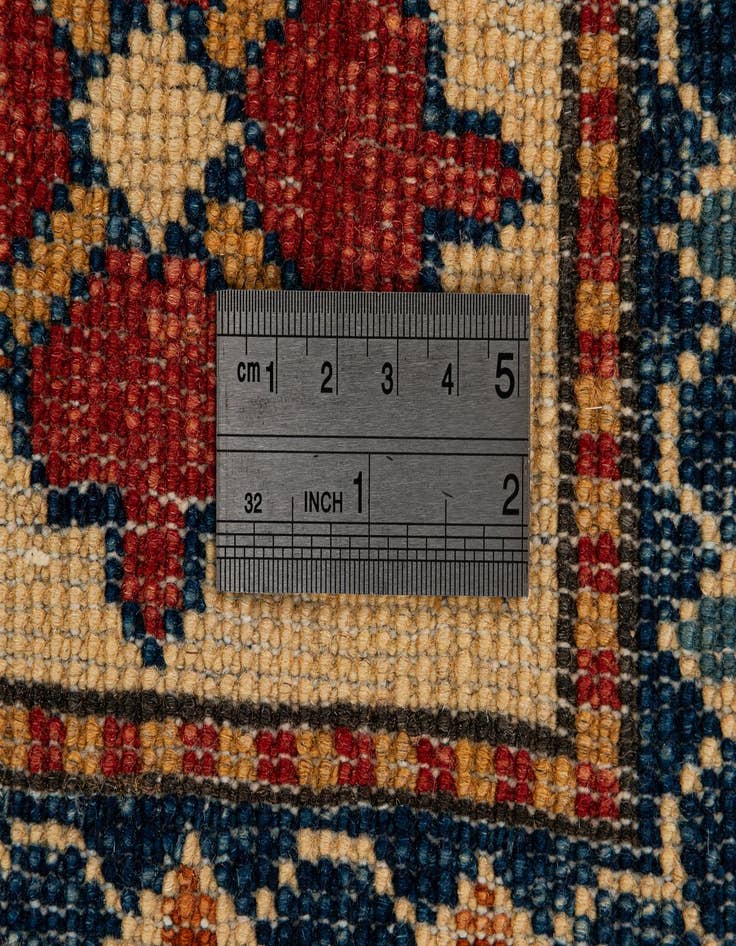 Detail image of  4' x 5' 9  Hand Knotted Kazak Wool Rug