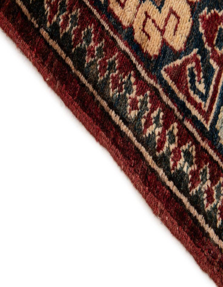 Detail image of  4' 1 x 6' 8  Hand Knotted Kazak Wool Rug