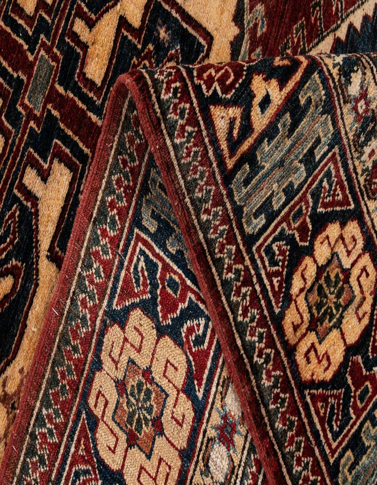 Detail image of  4' 1 x 6' 8  Hand Knotted Kazak Wool Rug