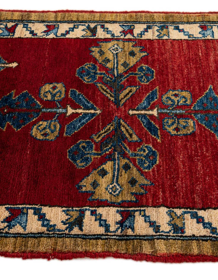 Detail image of  1' 11 x 3' 8  Hand Knotted Kazak Wool Rug