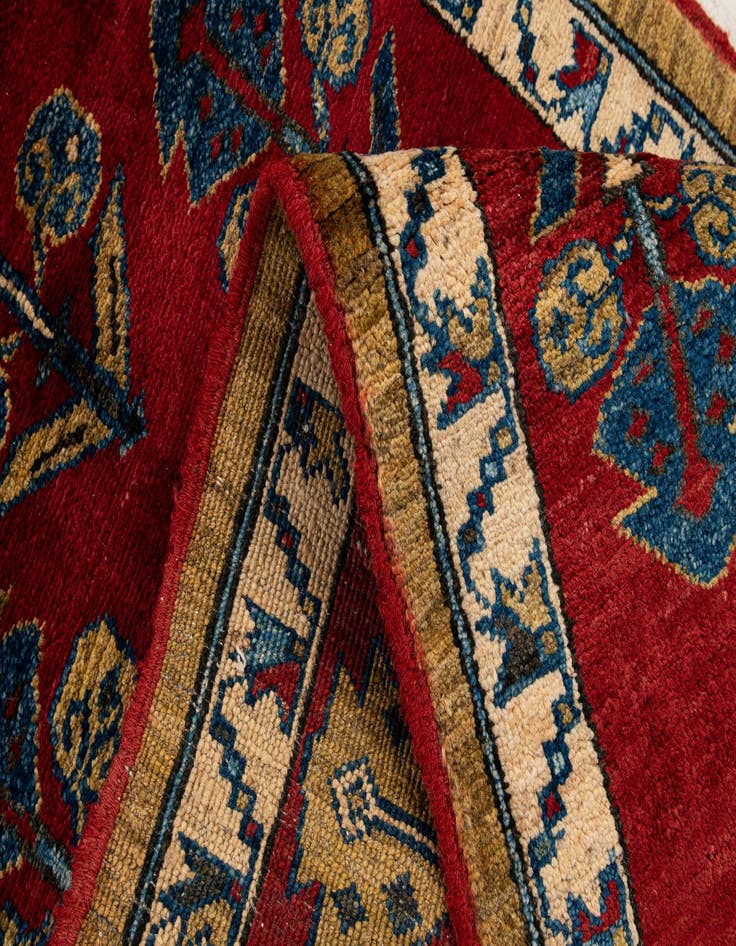 Detail image of  1' 11 x 3' 8  Hand Knotted Kazak Wool Rug