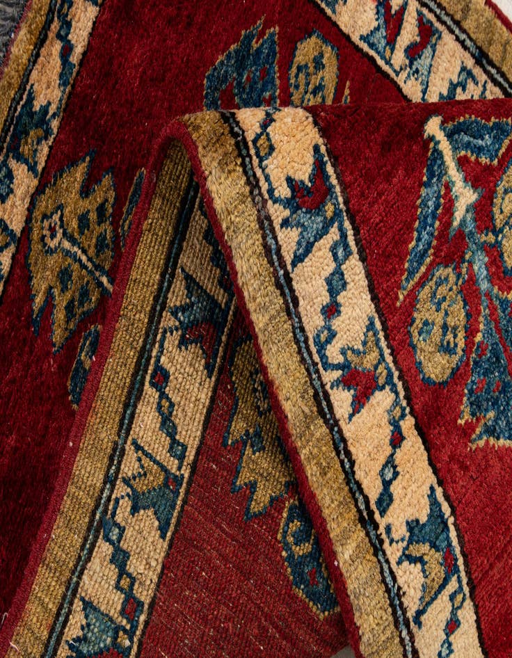 Detail image of  2' 1 x 3' 6  Hand Knotted Kazak Wool Rug