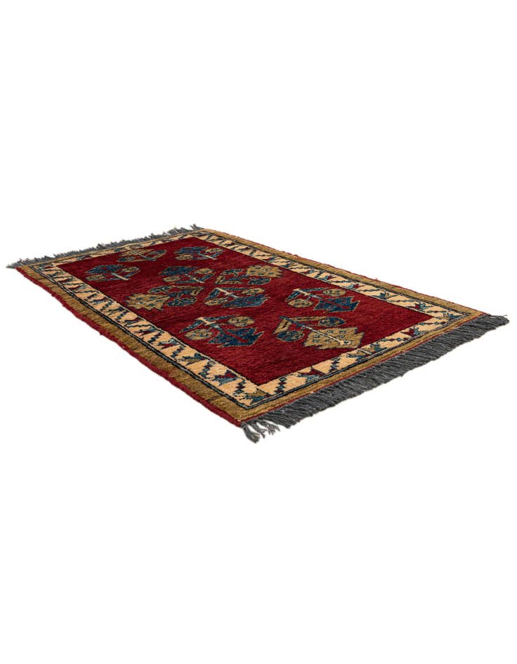 Detail image of  2' x 3' 4  Hand Knotted Kazak Wool Rug