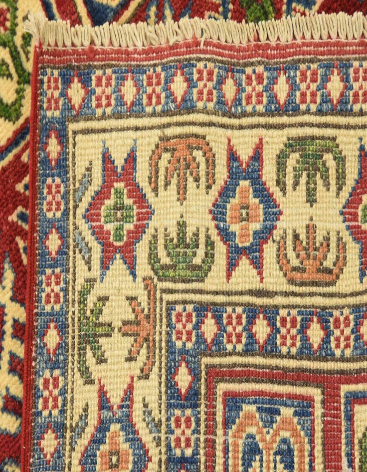 Detail image of  3' 3 x 5'  Hand Knotted Kazak Oriental Rug