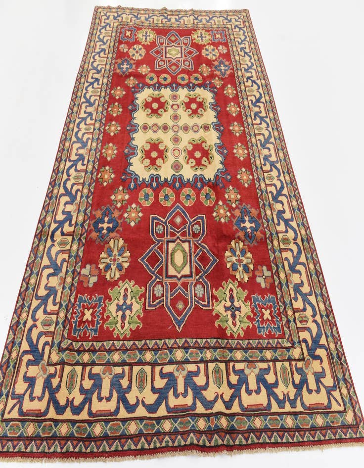 Detail image of  6' 6 x 9' 10  Hand Knotted Kazak Oriental Rug