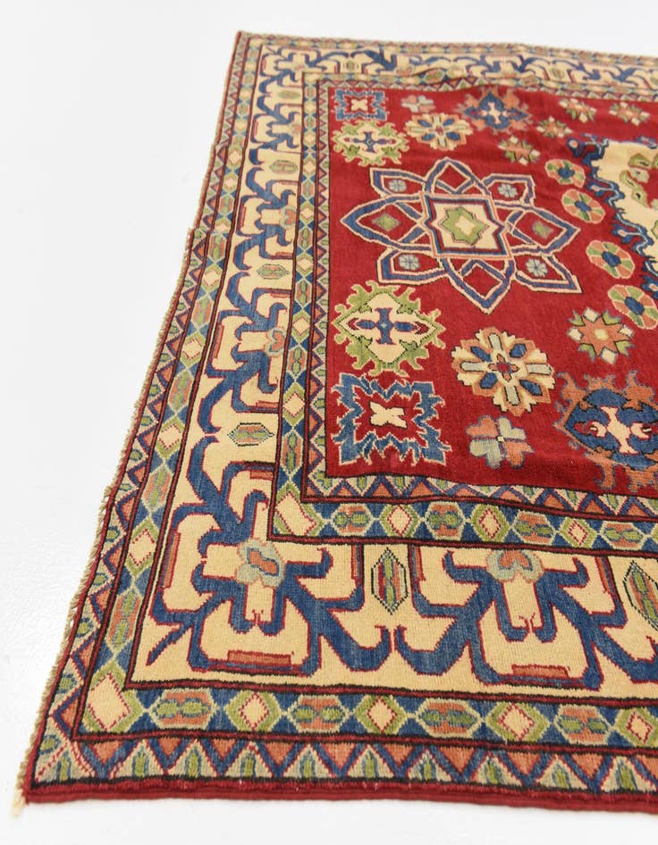 Detail image of  6' 6 x 9' 10  Hand Knotted Kazak Oriental Rug