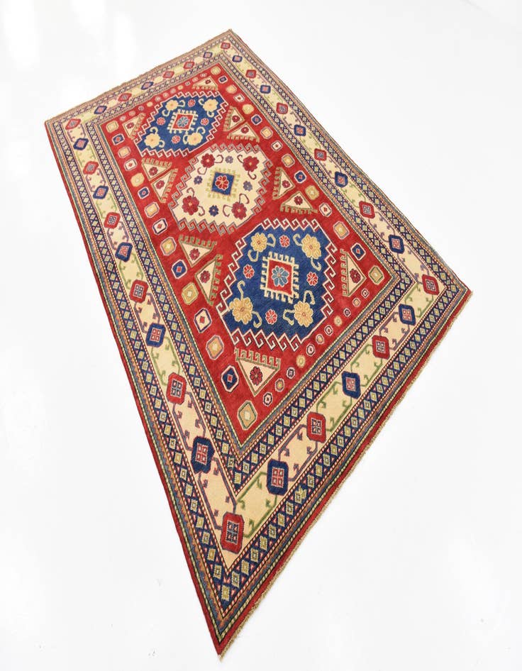 Detail image of  6' x 8' 8  Hand Knotted Kazak Oriental Rug