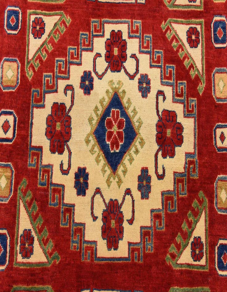 Detail image of  6' x 8' 8  Hand Knotted Kazak Oriental Rug