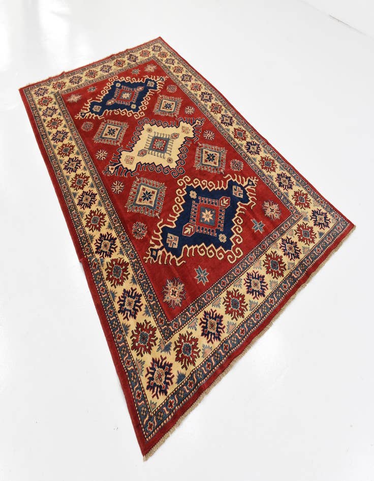 Detail image of  6' 4 x 9' 7  Hand Knotted Kazak Oriental Rug