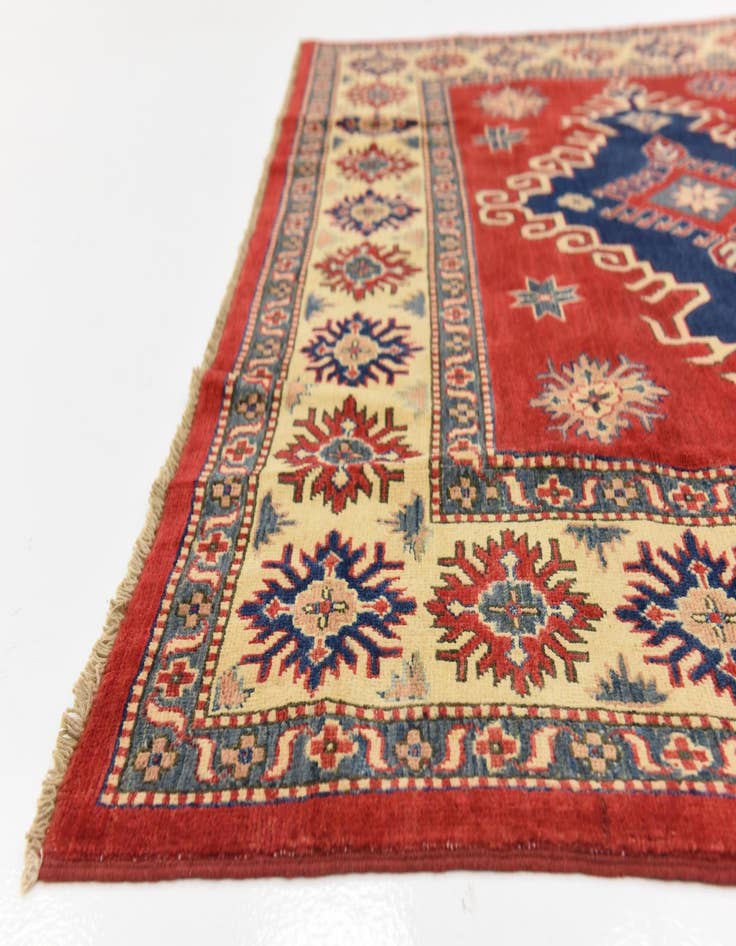 Detail image of  6' 4 x 9' 7  Hand Knotted Kazak Oriental Rug