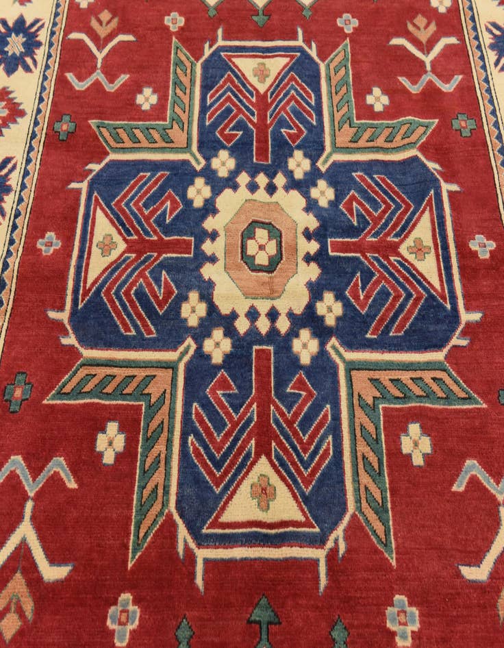 Detail image of  5' 11 x 9' 1  Hand Knotted Kazak Oriental Rug