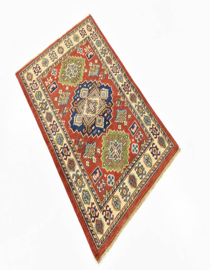 Detail image of  2' 9 x 4' 1  Hand Knotted Kazak Oriental Rug